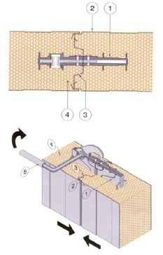 Panel frigorífico de estructura tipo sandwich